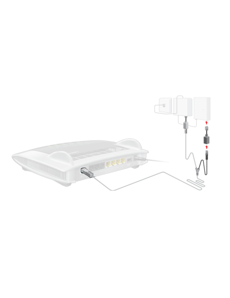 FRITZ!Box Y-kabel voor aansluiten op splitter (ISDN)