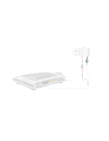 FRITZ!Box RJ45-RJ11-verloopadapter grijs (ADSL)