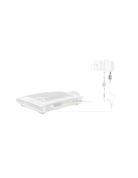 FRITZ!Box RJ45-RJ11-verloopadapter grijs (ADSL)
