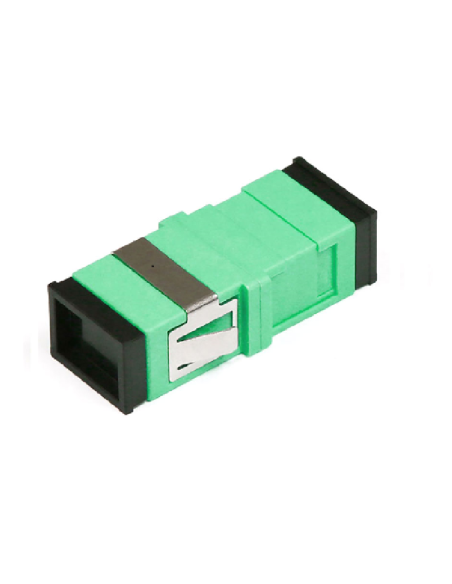Glasvezel koppelblok GROEN (2 x SC/APC)