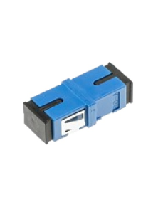 Glasvezel koppelblok BLAUW (2 x SC/UPC)