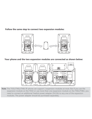 Yealink EXP43 Expansion Module voor T4xU-serie